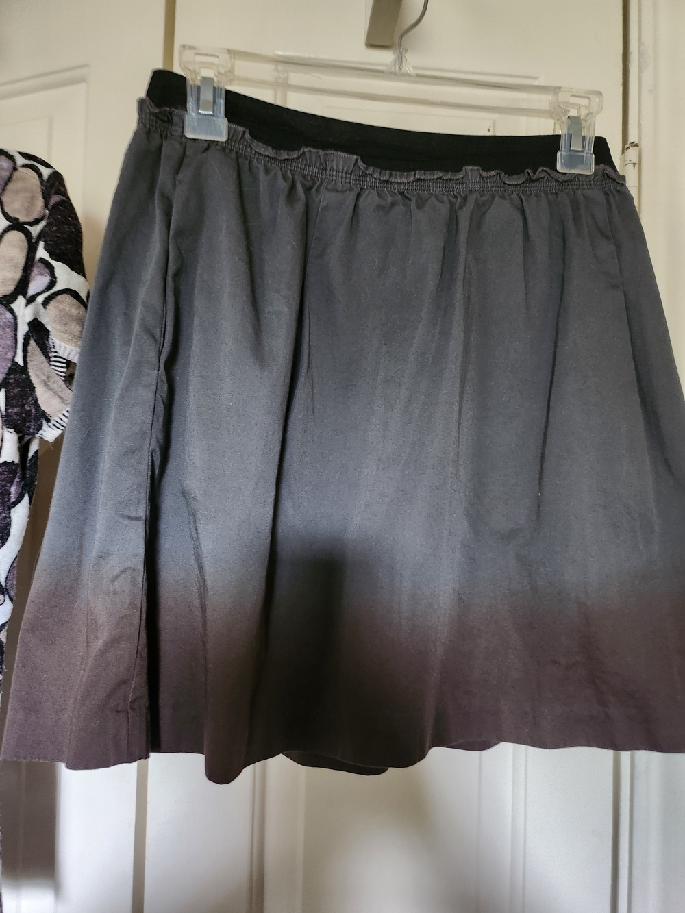 Odille Ombre Gray to Brown A-Line Skirt